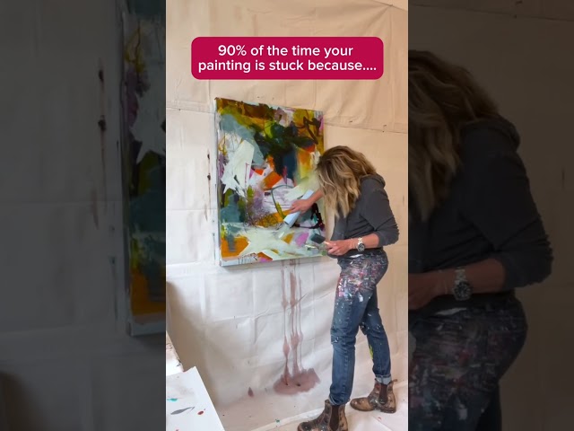 Particularly when creating abstract art, when we get stuck its almost always because of 2 things: