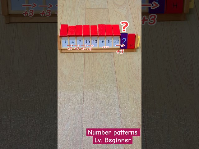 Number patterns ep.1 lv.beginner #number #pattern #math #toys #education #game