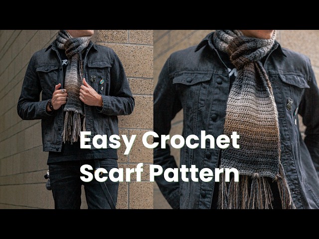 Easy and Simple Crochet Scarf Pattern | Written and Photo Tutorial Lookbook | Trance Mix to Craft To