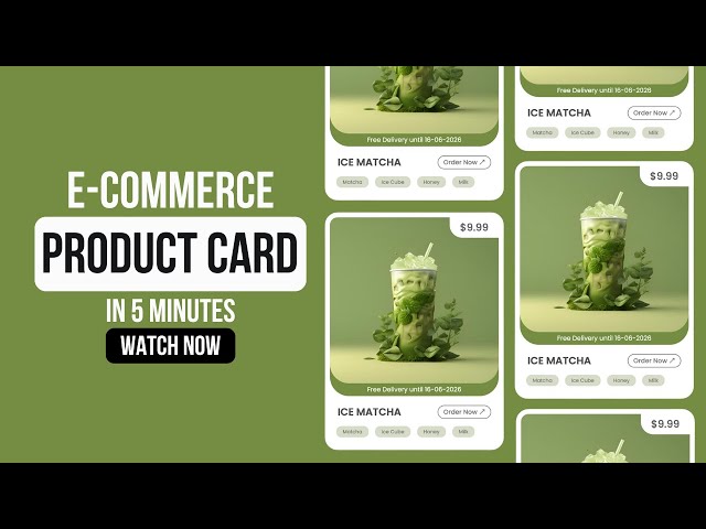 Create a Modern eCommerce Product Card with HTML & CSS