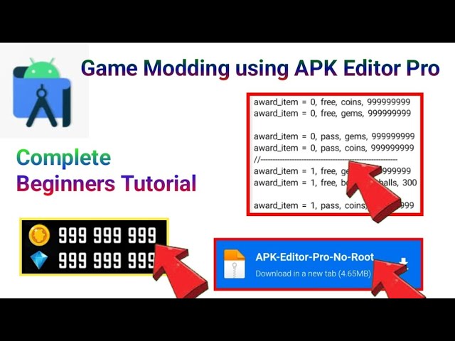 Modding Tutorial || Mod games using APK Editor Pro || No Root