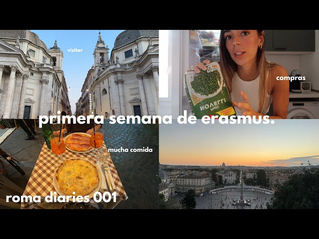 roma diaries 001: primeros días de erasmus en roma