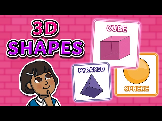 3D Shapes for Kids Explained - Vertices, Faces and Surfaces | Twinkl kids tv