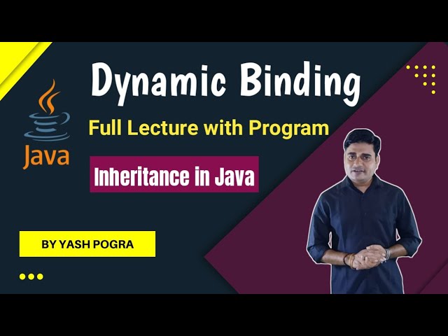 Dynamic binding in java | Dynamic binding example | Late binding in java