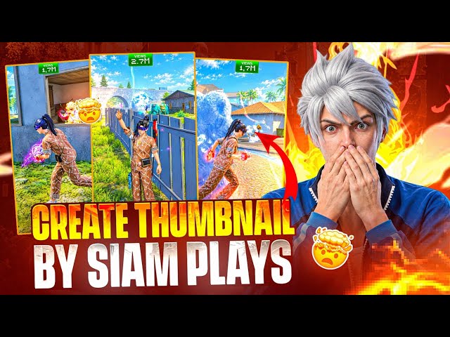 How to Make Thumbnails Like 😱 MRSIAMPLAYS 🔥🤯 | Free Fire Shorts Thumbnail Editing | Thumbnail Edit
