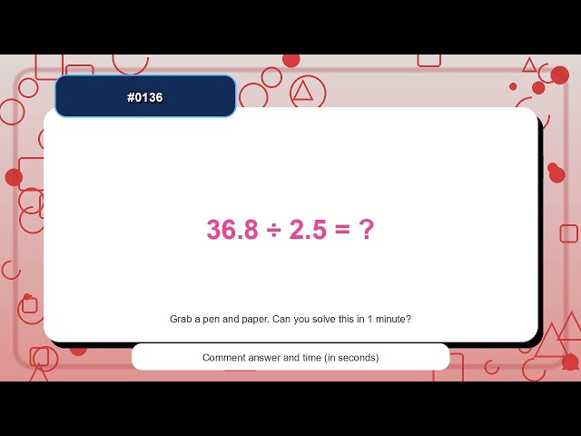 136 | Decimal Practice | Quick Math