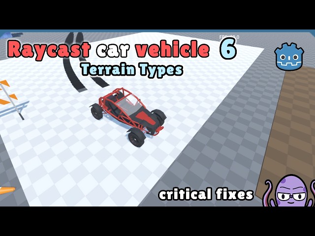 Custom Raycast Vehicle Physics in Godot #6 | Terrain Types