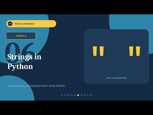 PYTHON LECTURE 6 BY KRISHNAKANT SHARMA