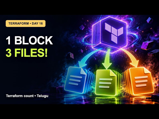 Terraform Day 16: Terraform count | Complete Telugu Tutorial