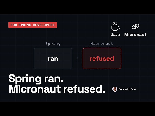 Spring Boot to Micronaut in 8 Minutes: What Moves to Compile Time 🔥