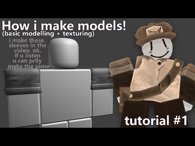 How i make roblox character models!