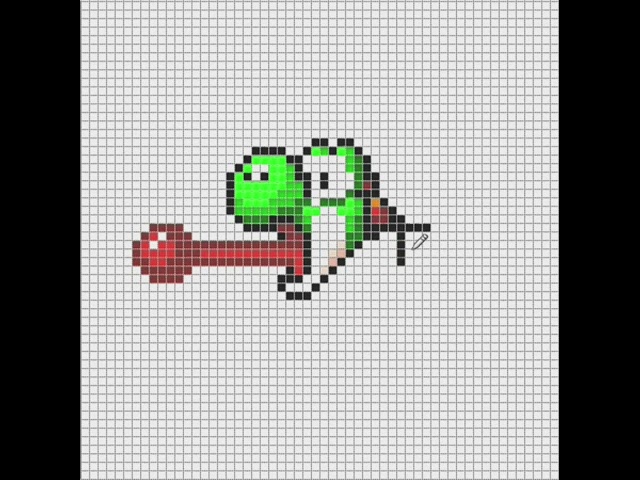✨ Let's Draw YOSHI in Pixel Art !!