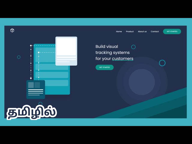Animated website design using tailwind css in tamil | tailwind css in tamil