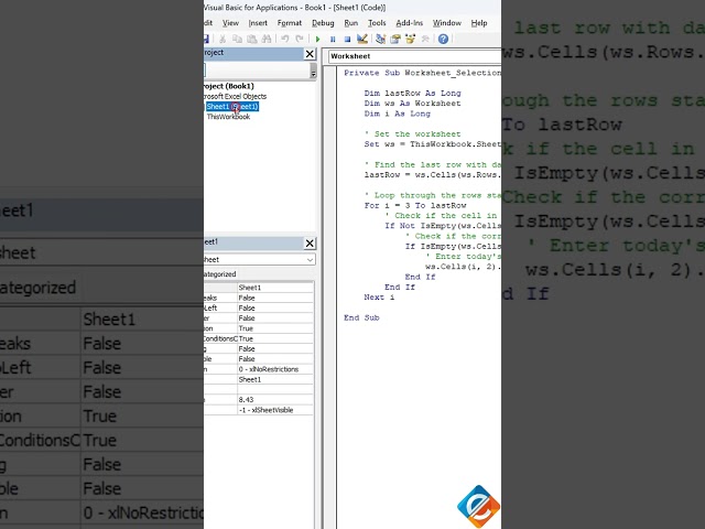 ⚙️ Excel VBA Automation: Auto-Date To-Do Tasks in Real-Time! 📅🔍 #vba #automation