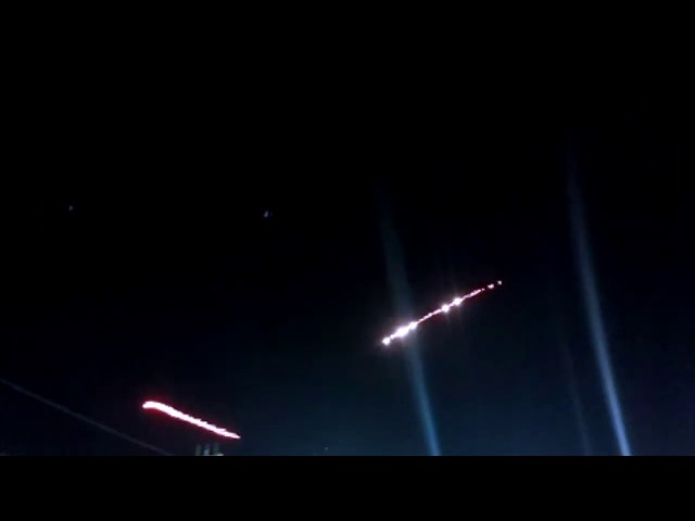 C-RAM Shoots Down Incoming Rockets Over Bagram Air Base