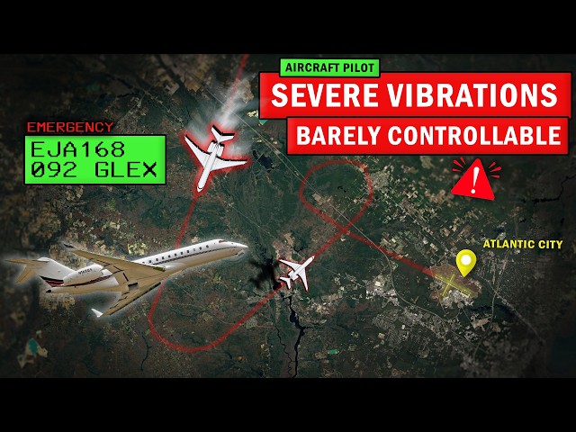 Plane Barely Controllable after Massive Engine Failure + Fire on Board