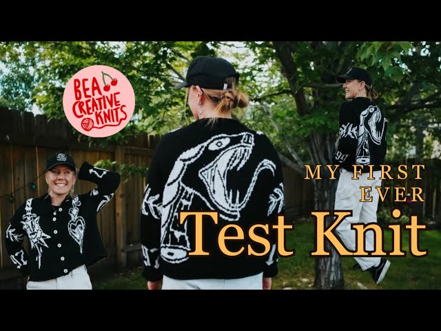 Project Vlog | FLASH TATTOO CARDIGAN by Bea Creative Knits | TEST KNIT