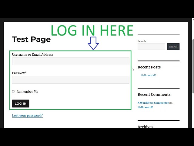 How to Create a Login Page in WordPress 7.0.2