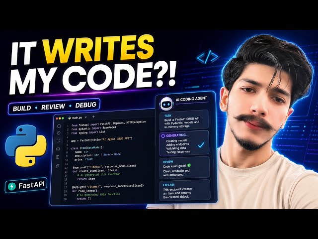 I Built a Coding AI Agent with Python 🤖💻 | Writes, Reviews & Debugs Code