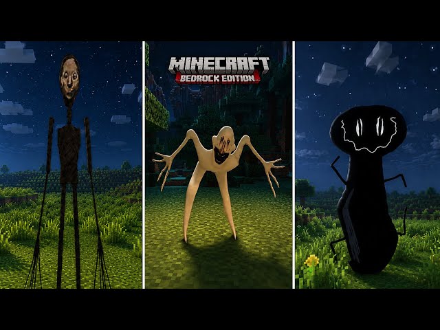 10 New Minecraft HORROR MODS For BEDROCK/PE | Minecraft horror mods for Bedrock Edition 