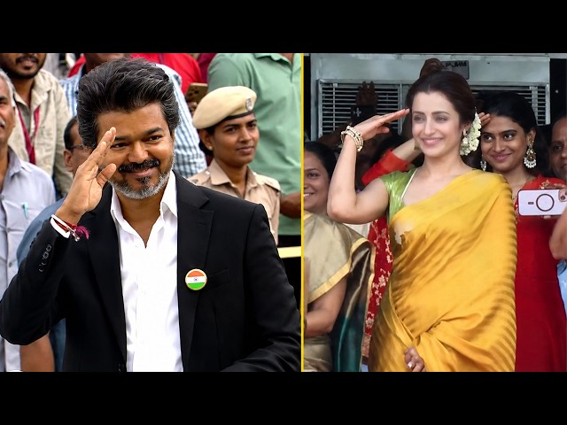 CM Vijay & Trisha Visuals | 80th Independence Day