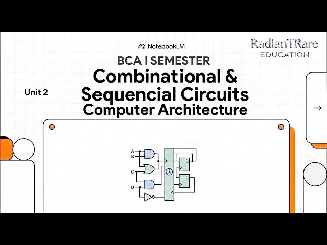 Unit II Combinational & Sequential Circuits Overview | Computer Architecture | BCA | RTR Edu | BU |