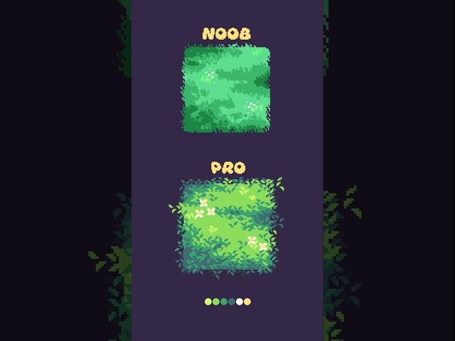 Noob VS Pro Pixel Art de Pasto #pixelart #Tileset #PixelStudio #pixelarttutorial