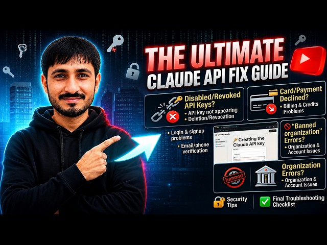 Claude API Problems Solved!  Login, API Key, Billing & Account Issues Card/Payment Declined #claude 