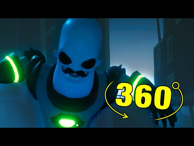 HELLO NEIGHBOR MULTIPLAYER ALIEN NEIGHBOR JUMPSCARE 360