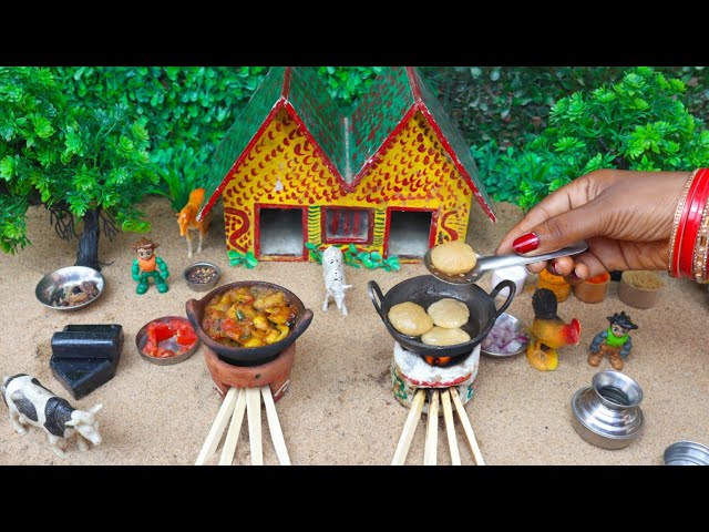 Miniature Puri With Aaloo Tamatar Ki Sabji Recipe | Mini Kitchen | Rasoi ki khushboo
