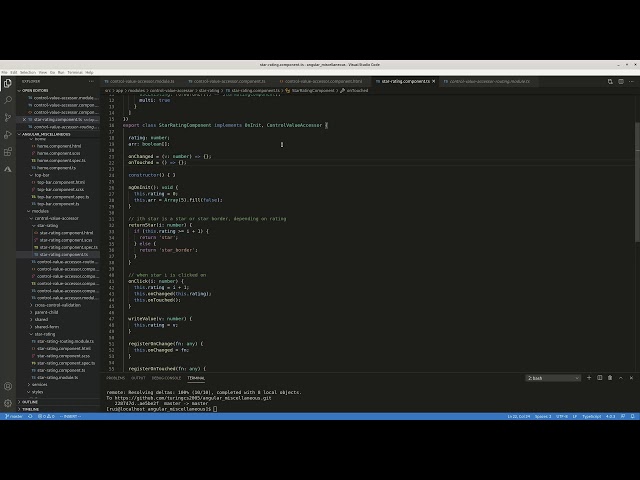 Angular Control Value Accessor interface example