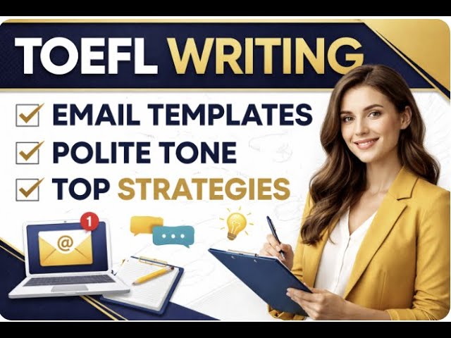 TOEFL Writing 2026: Email Templates, Tone, and High-Scoring Strategies | Complete Task 2 Masterclass