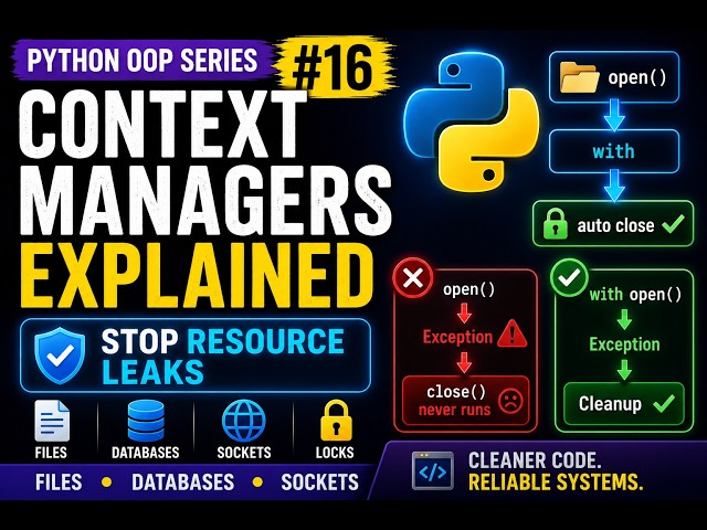 Context Managers Explained in Python | Python OOP Series #16