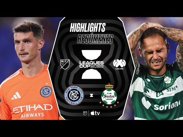 New York City FC vs. Club Santos Laguna | Leagues Cup | Full Match Highlights