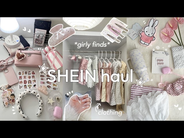 HUGE SHEIN HAUL 📦🎀cute accessories, clothing try-on, aesthetic home decor & more!!