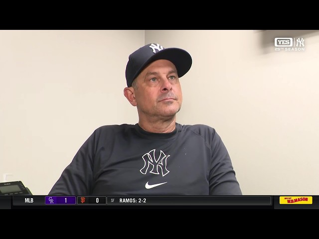Aaron Boone on the Yankees' late-game heroics in Washington DC