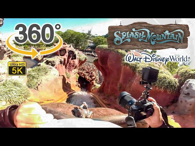 VR 360 Splash Mountain On Ride Front Seat Ultra HD 5K POV with Queue Walt Disney World 11-02-2020