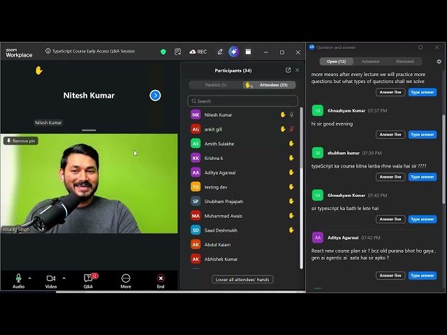 TypeScript + Node.js Live Q&A