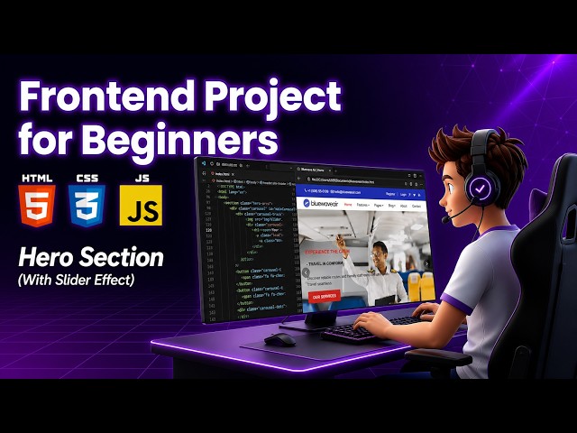 EP 04 Home: Build a Modern Hero Slider / Carousel - HTML CSS JS