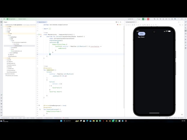 Button in jetpack Compose