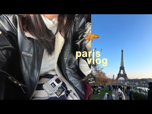 PARIS VLOG 🥐: eiffel tower photoshoots, freezing winters, new vlogging cam, palace of versailles