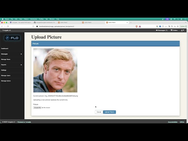 Trongate now has an image uploader wizard - BOOM!