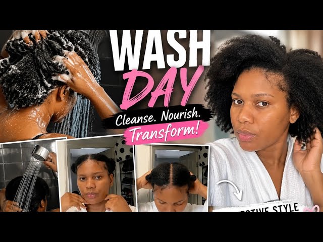 Simple hair growth tips + Wash day 🚿