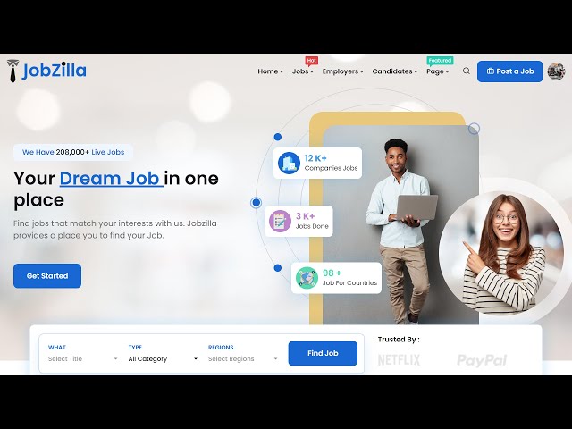JobZilla - WordPress Theme Overview #wordpress #job #jobsearch  #wordpresswebdesign