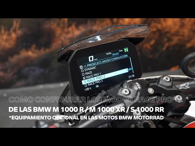 Cómo configurar los modos de conducción Race Pro de BMW Motorrad