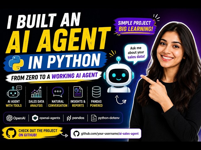 Built an AI Agent in Python | From Zero to a Working AI Agent🚀