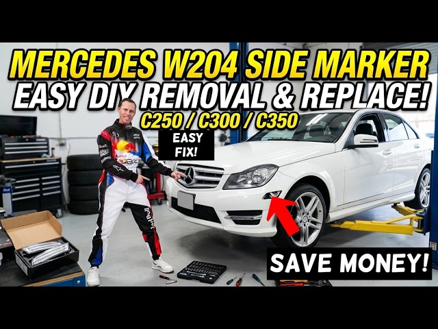 How to Replace Side Marker Lights on Mercedes C-Class (W204) | Clear or Smoked Lens Upgrade