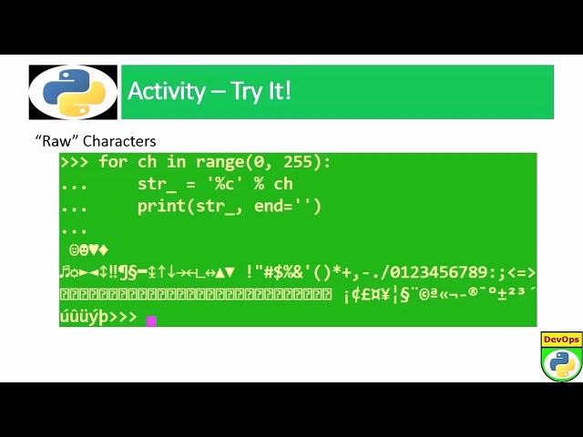 1133: DevOps - Classic "%" Format Strings