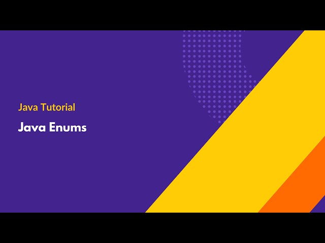 Java Enums - Java Tutorial