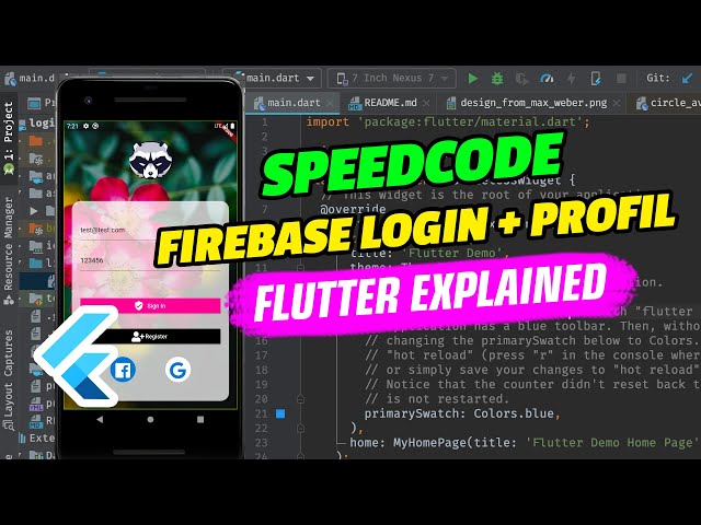 Speedcode - Login and Profile Screen